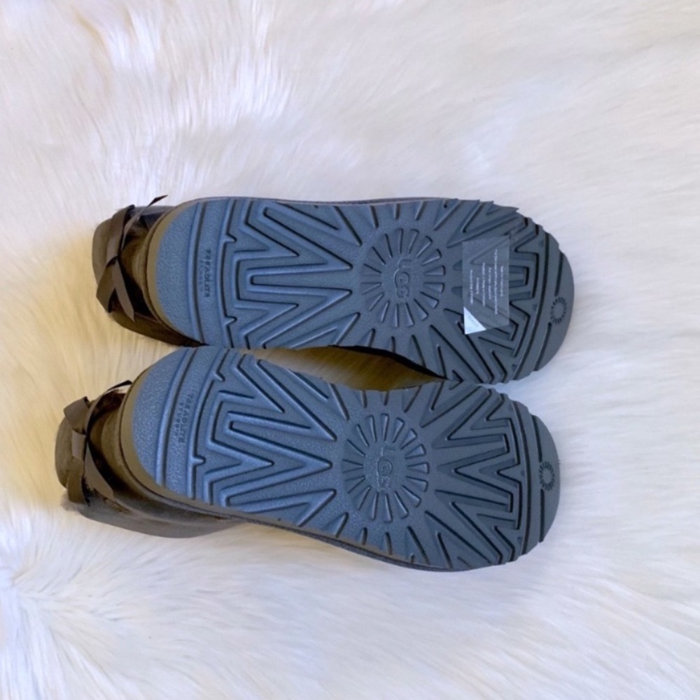 UGG Grey Mini Bailey Bow II Boots - Picture 5 of 6